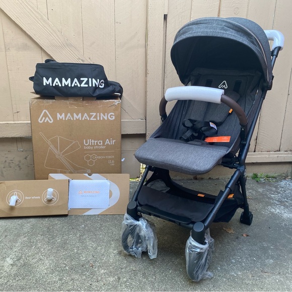 Mamazing 11.6 lb Ultra Air Lightweight Foldable Carbon Fiber Travel Stroller - Picture 2 of 16